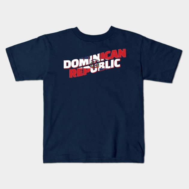 The Dominican Republic Vintage style retro souvenir Kids T-Shirt by DesignerPropo